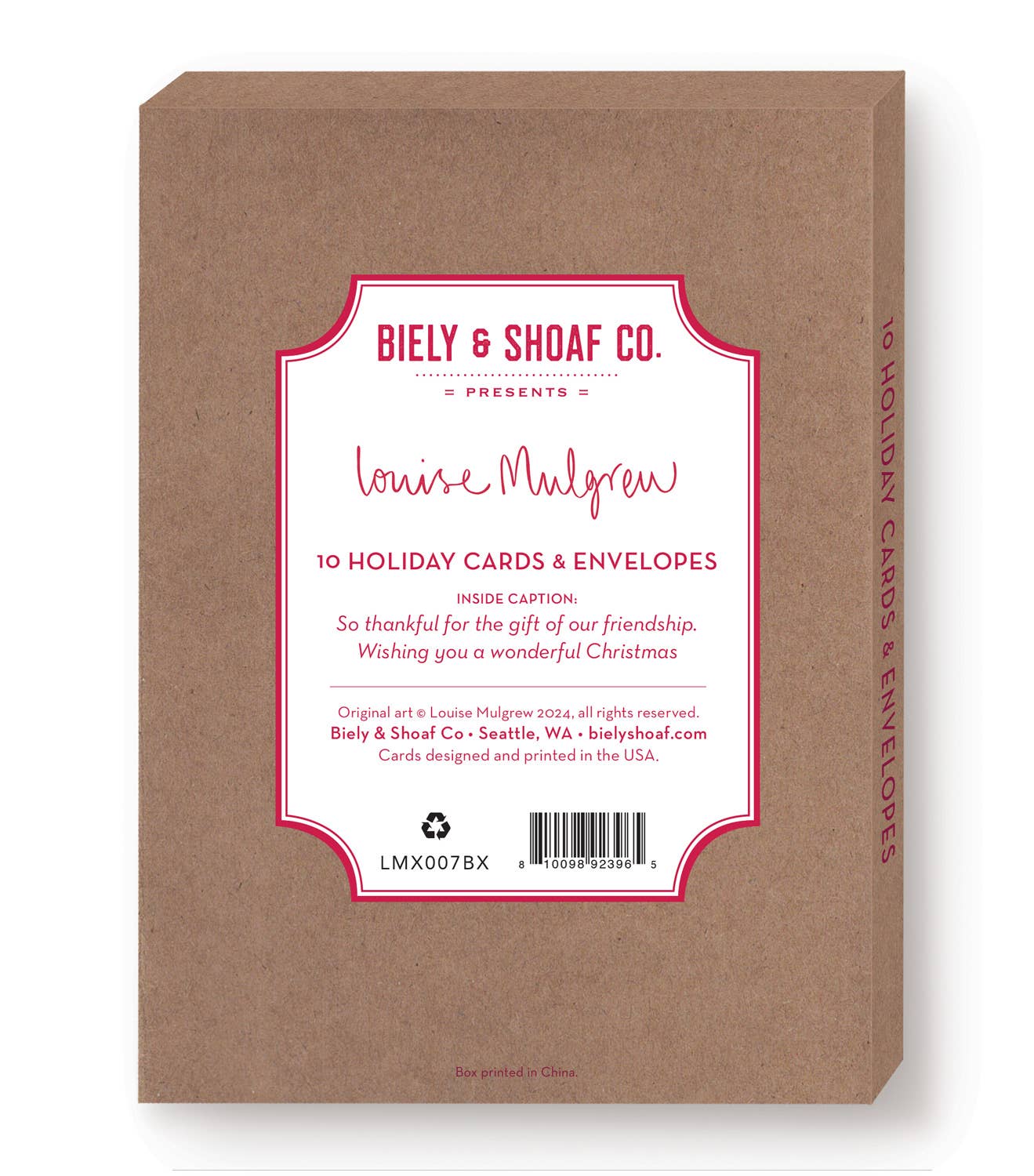 Biely & Shoaf Fox & Bunny Friend Boxed Holiday Cards - Set of 10