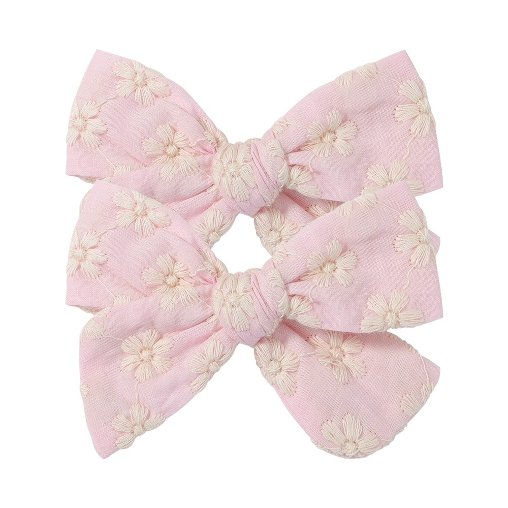 Annie & Charles® - Made in Austria - hair clip with stitch: Grey Flower