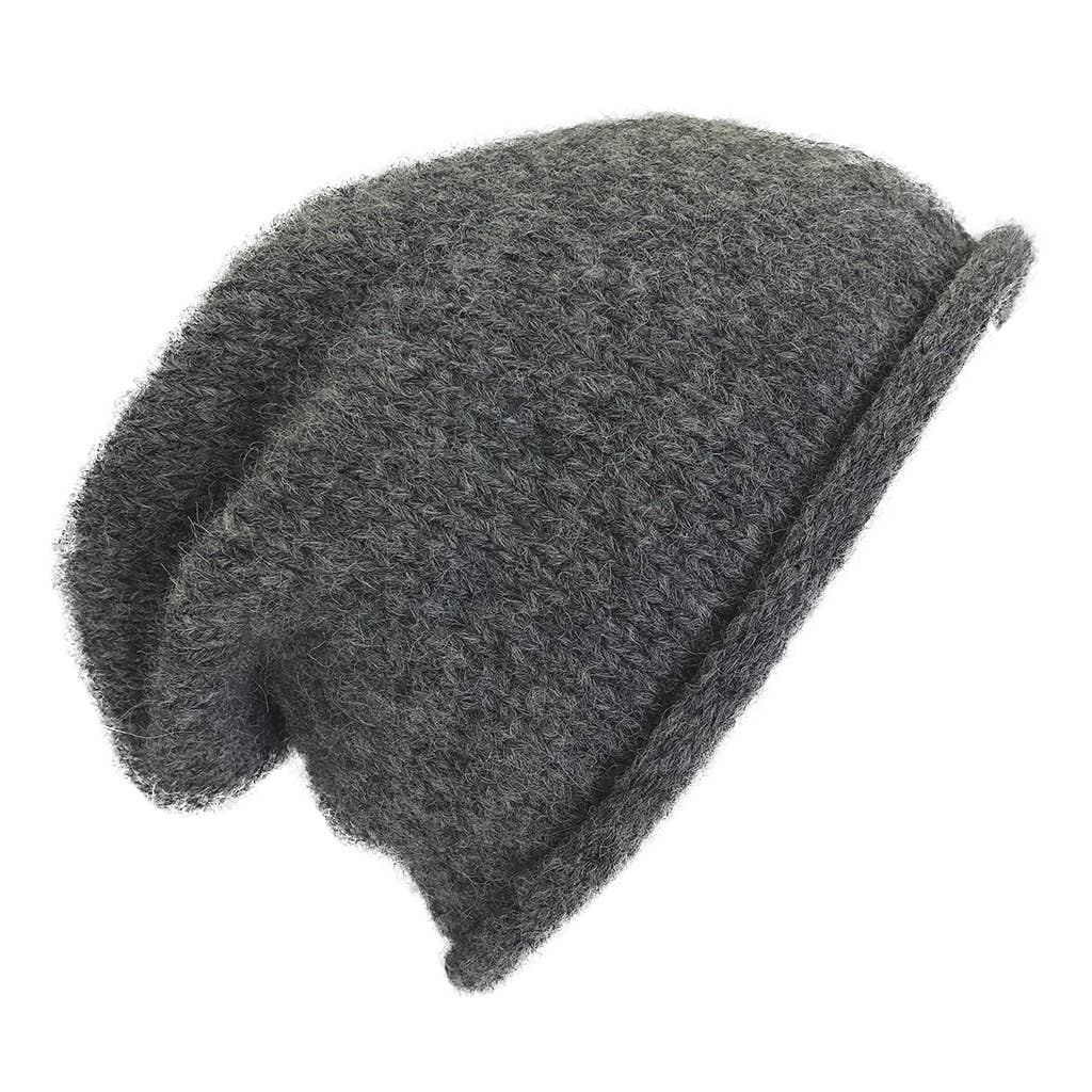 Slate & Salt - Charcoal Essential Knit Alpaca Beanie Hat
