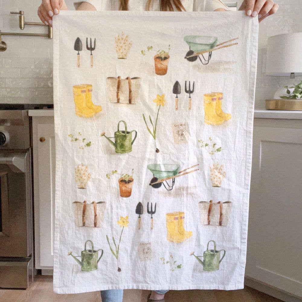 Emily Lex - Gardening tea towel