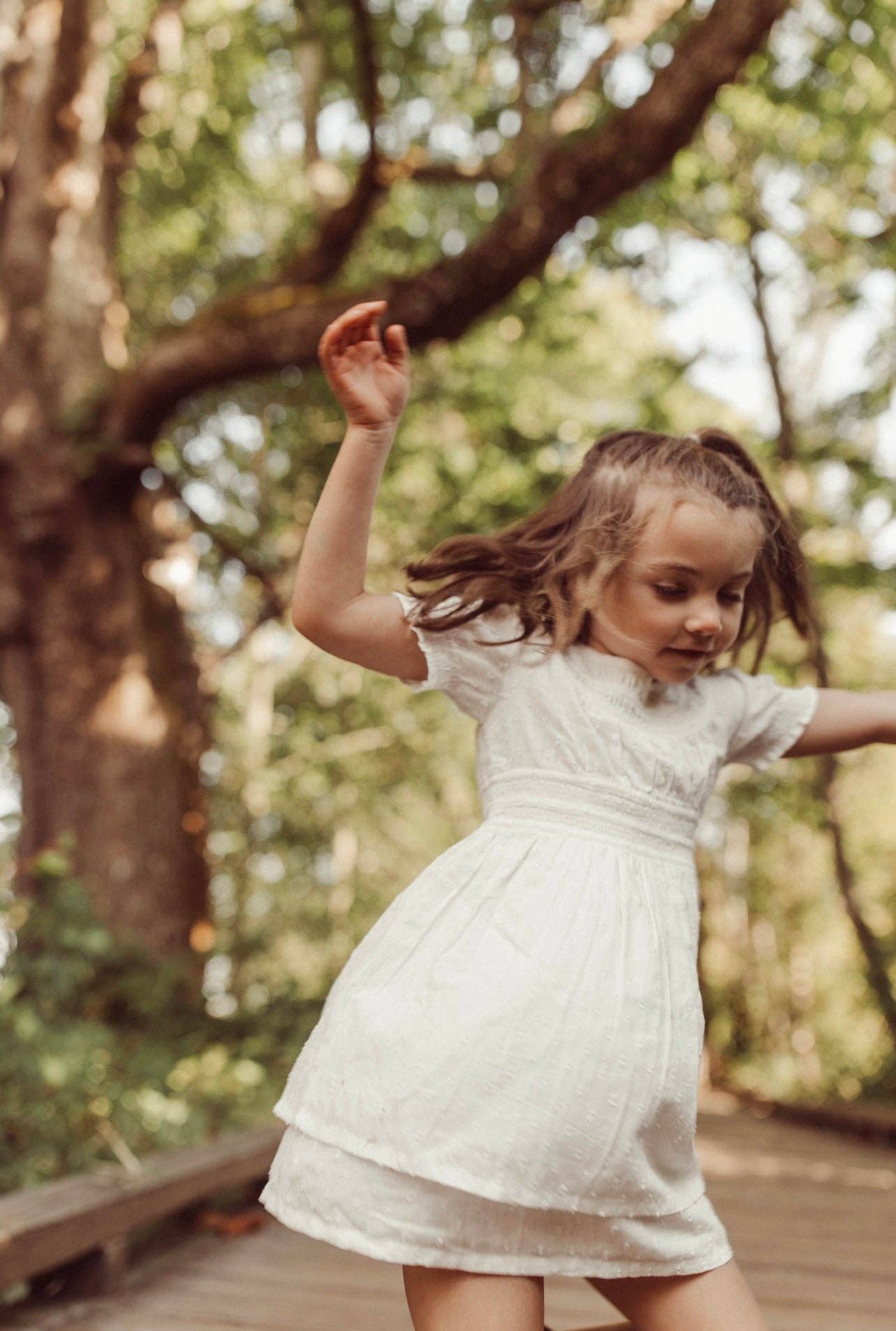 Le Petit Lapin - Willow | Swiss Dot Cotton Dress | Antique Ivory: 18M