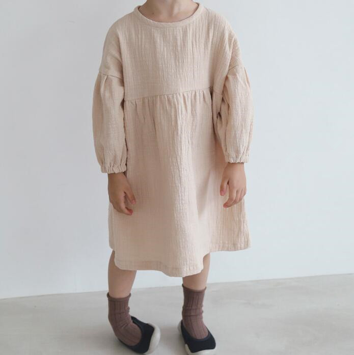 Annie & Charles® - Made in Austria - Organic cotton muslin dress NOAH: Cream