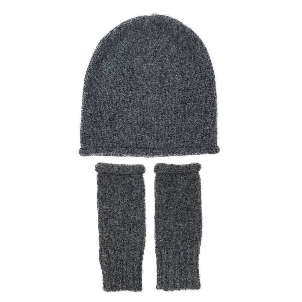 Slate & Salt - Charcoal Essential Knit Alpaca Beanie Hat