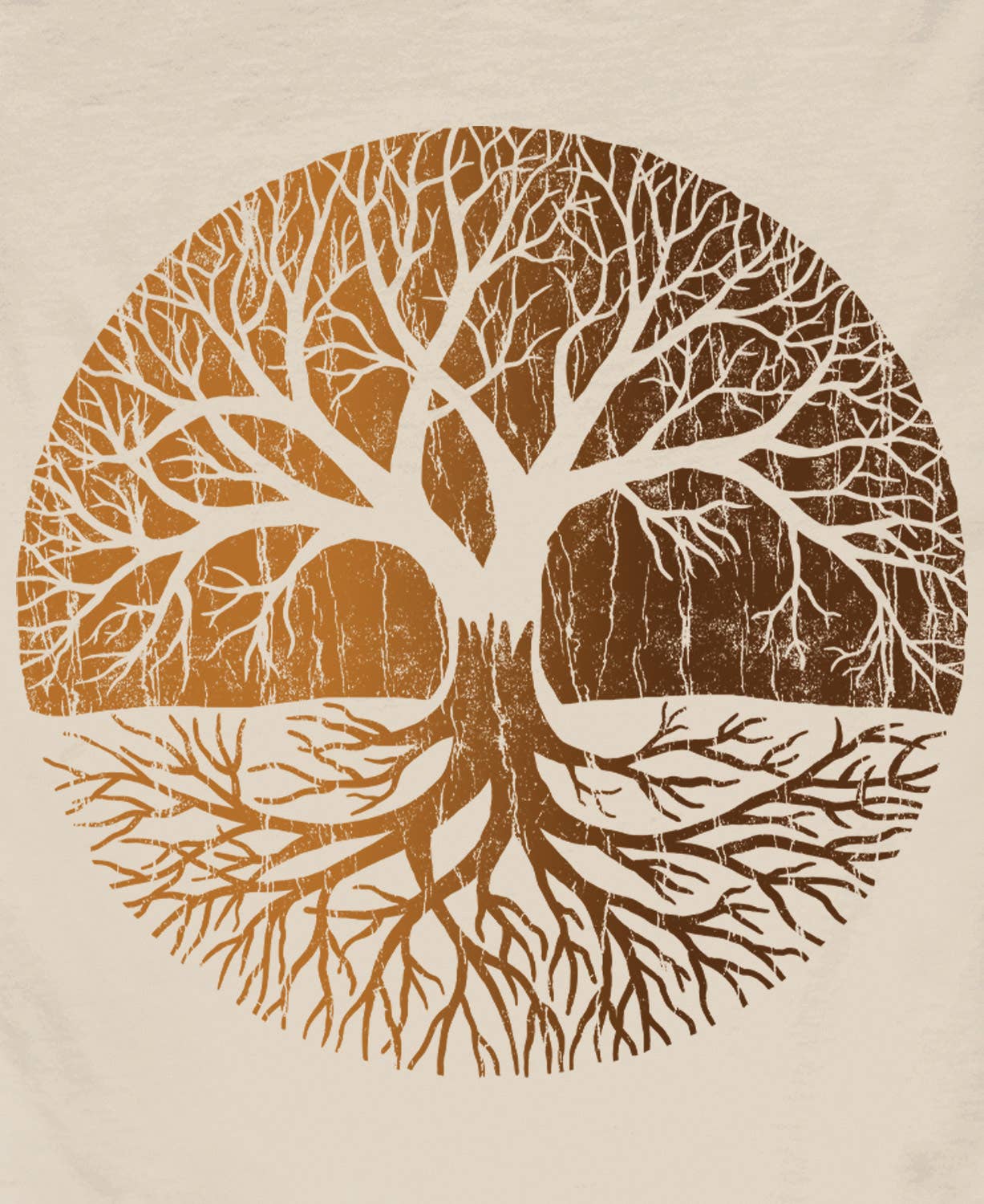 Tree of Life Long Sleeve Organic T-Shirt - Unisex: XL