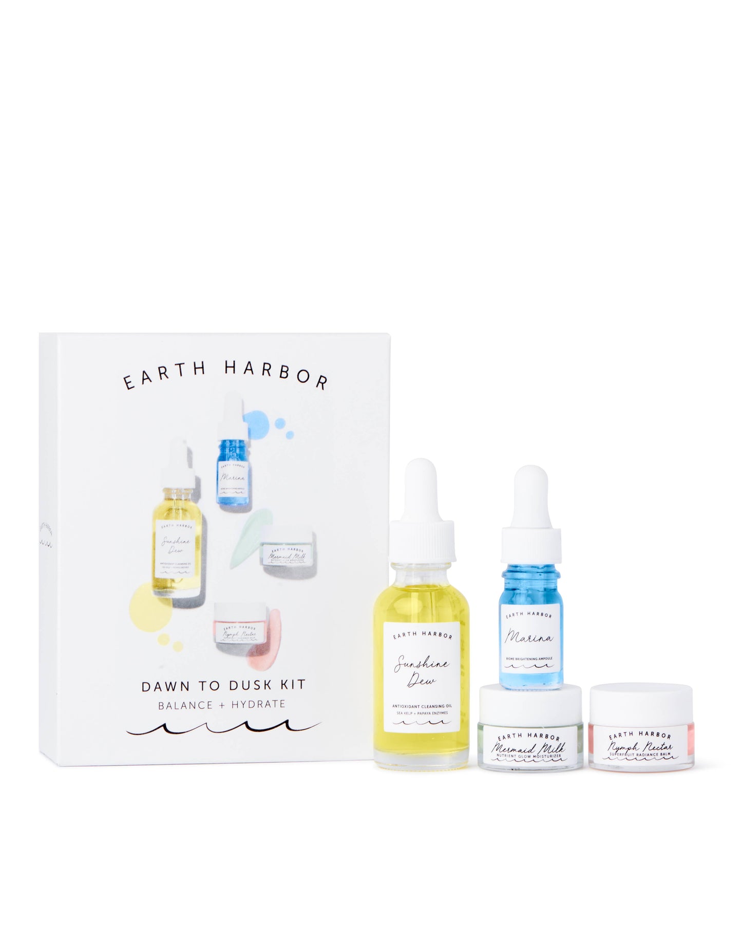 Earth Harbor Naturals - Dawn to Dusk Gift Set: Cleanser + Hydrate + Brightening