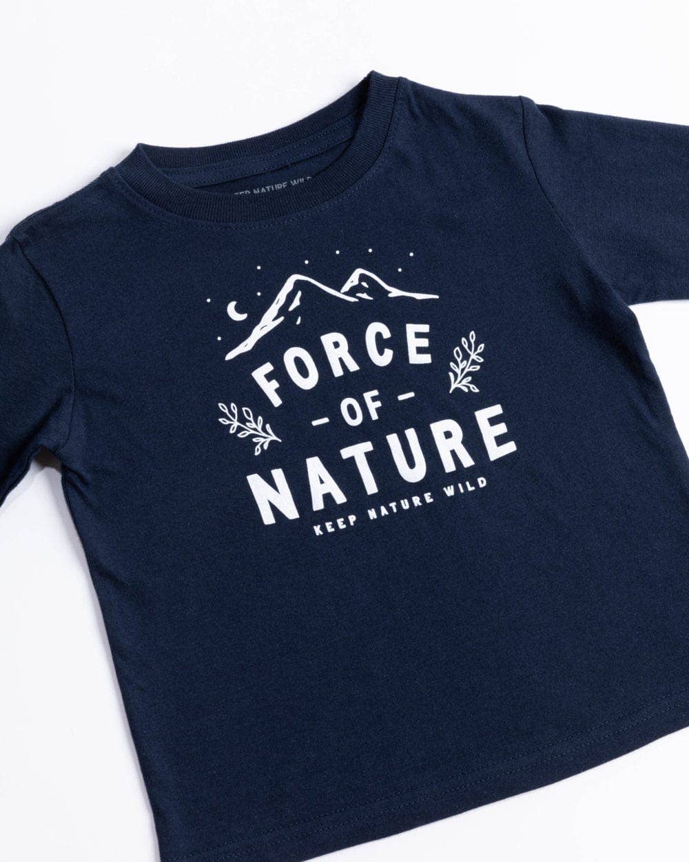 Keep Nature Wild - USA Made - Force of Nature Toddler Long Sleeve | Navy