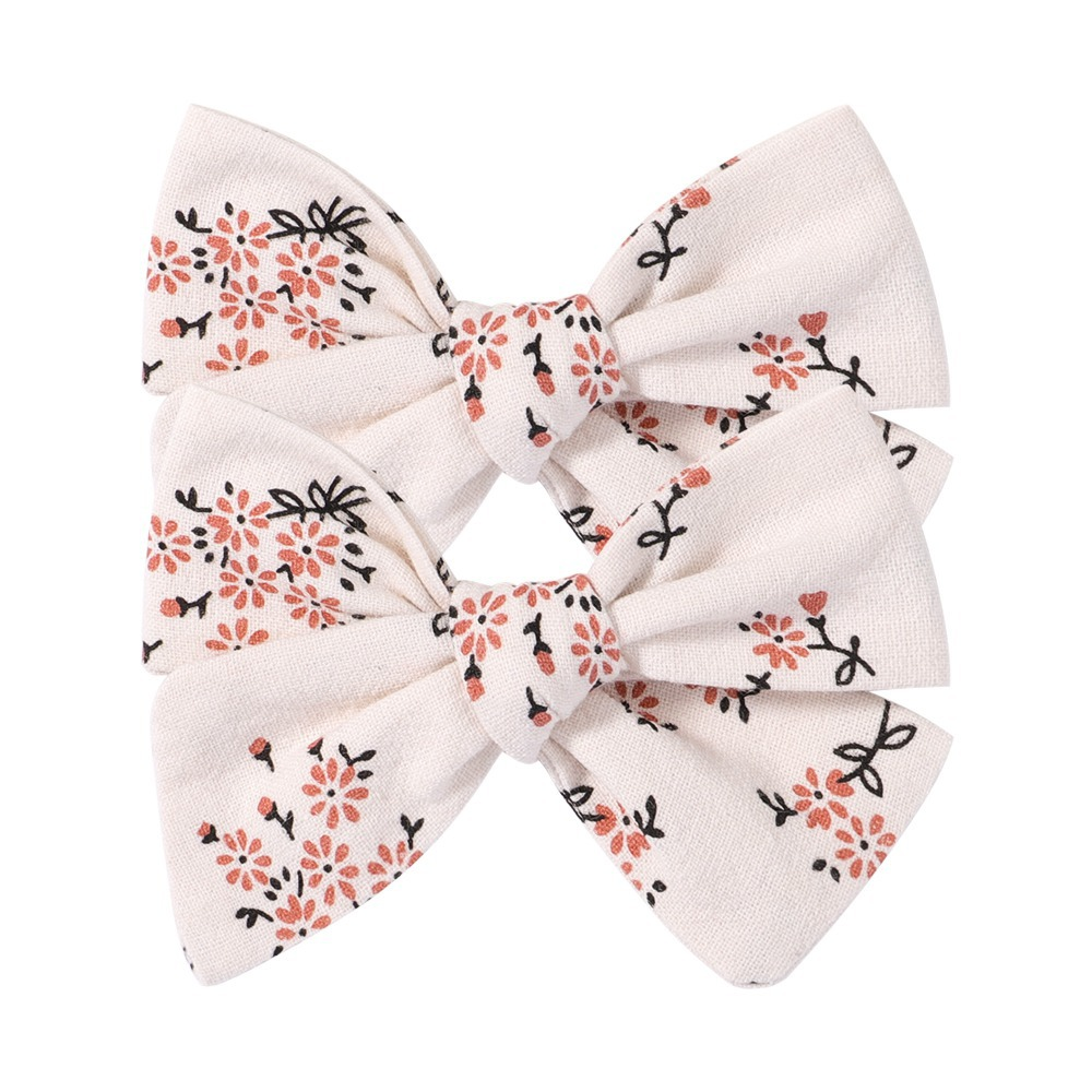 Annie & Charles® - Made in Austria - hair clip with stitch: Grey Flower