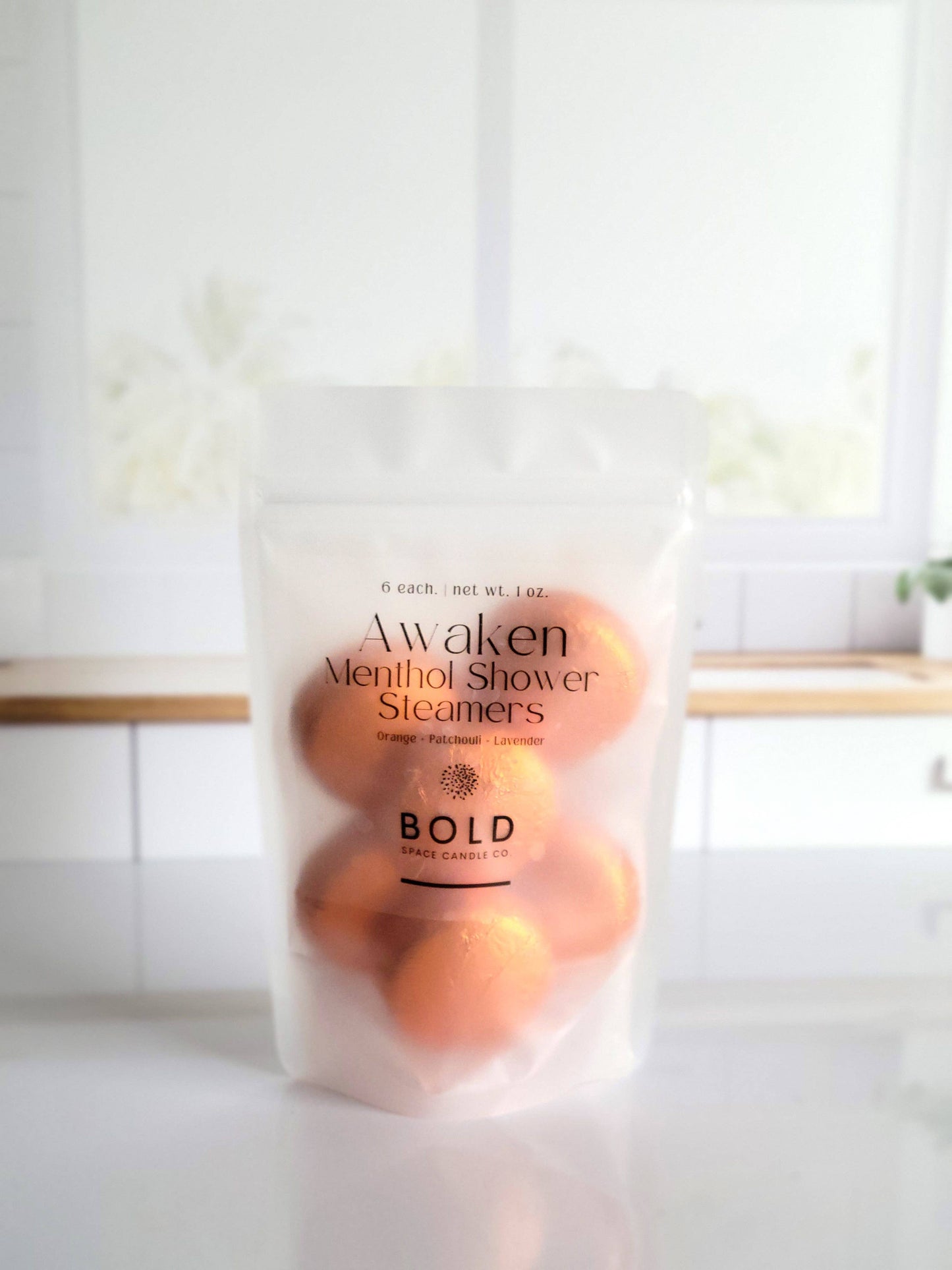 Bold Space Candle Co. USA - Awaken Citrus Shower Steamers w/ Menthol Crystals