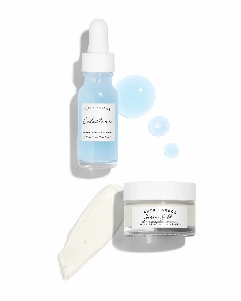 Earth Harbor Naturals - HAPPY GO PLUMPY Gift Set: Hydrate Cream + Plumping Serum