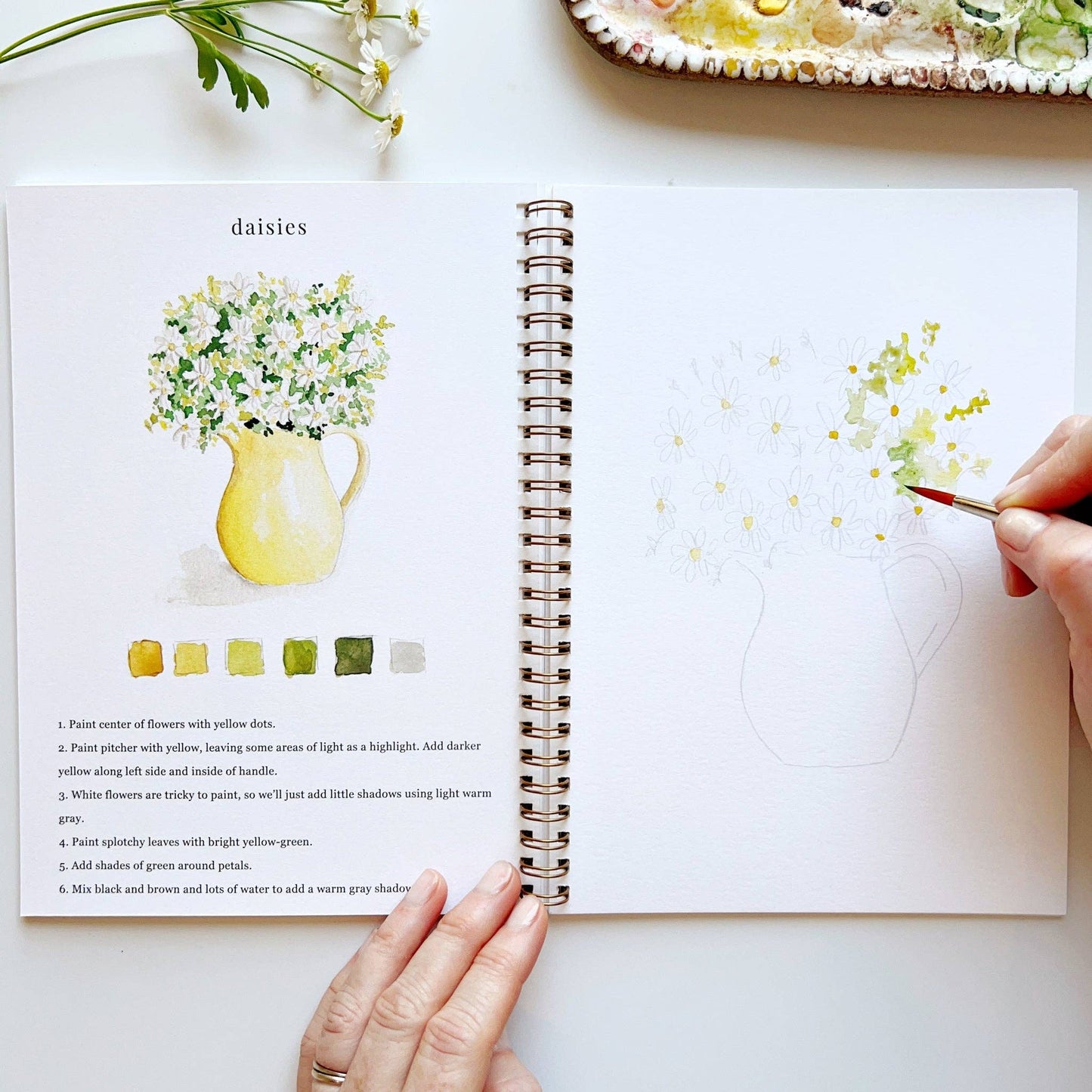 Emily Lex - Watercolor Workbook- Flowers
