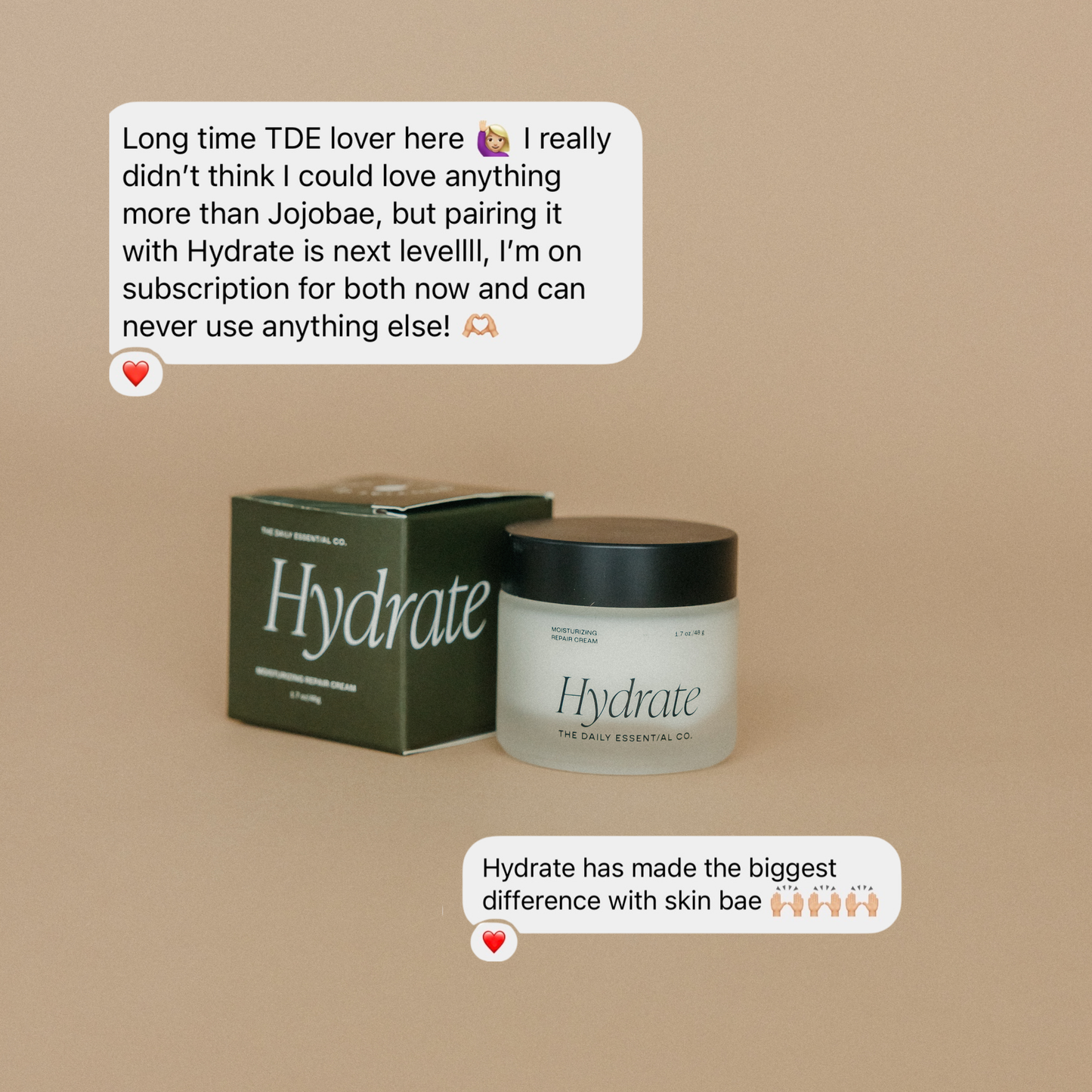 The Daily Essentials Co. - Hydrate // Peptide + Squalane Moisturizer