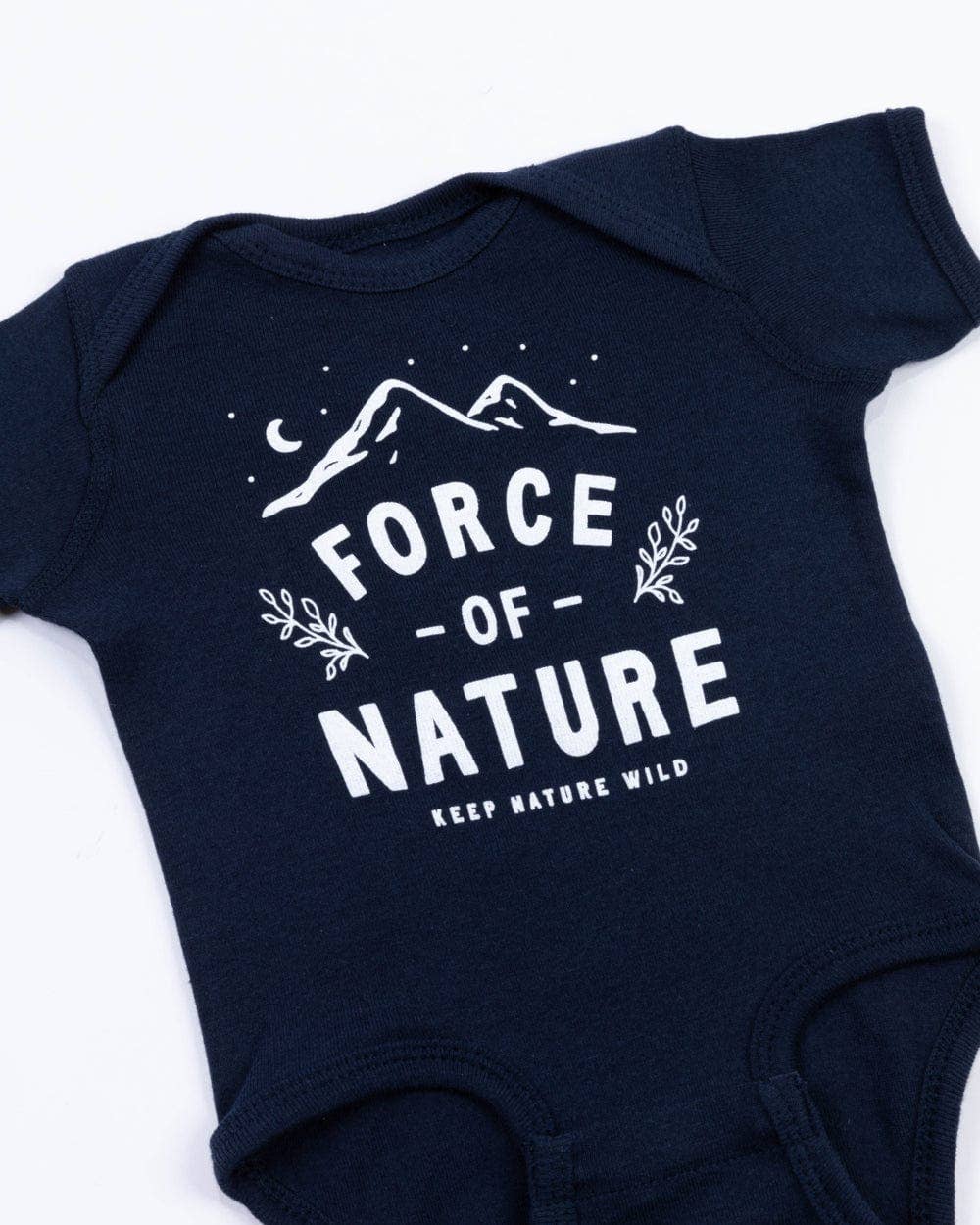 Keep Nature Wild - USA Made - Force of Nature Baby Bodysuit | Navy - USA Made