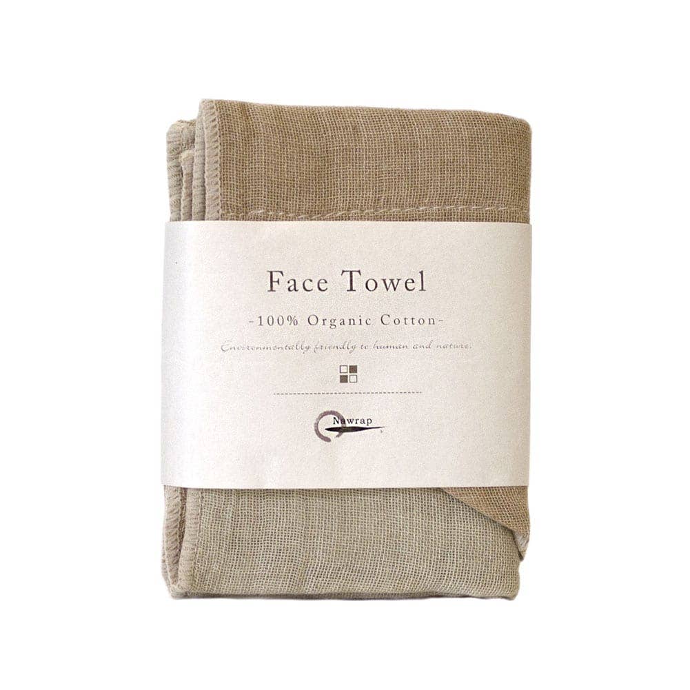 Nawrap Organic Cotton Face Towel: Ivory