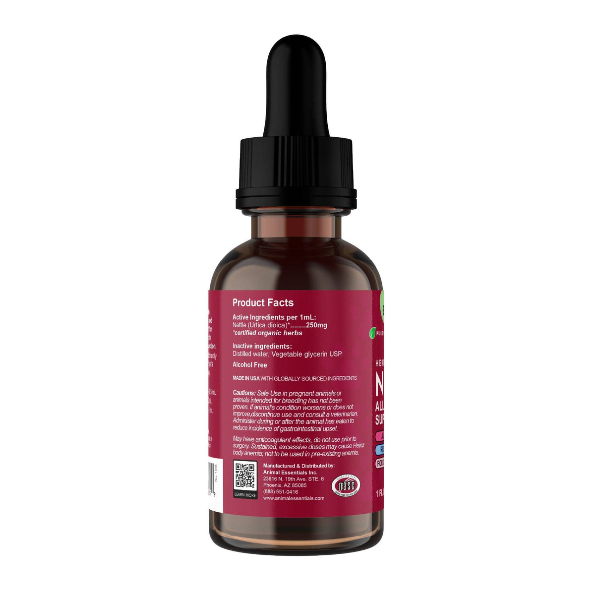 Nettle Herbal Tonic | Allergy Support: 1oz