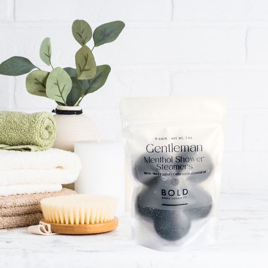 Bold Space Candle Co. Gentleman Shower Steamers – Birch, Cedarwood