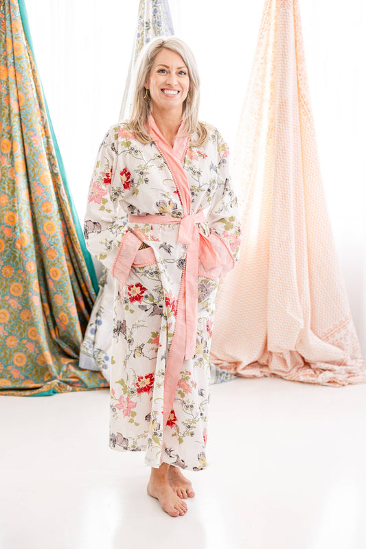 Rehab's Rope - Fair Trade - Floral Paradise Cotton Robe