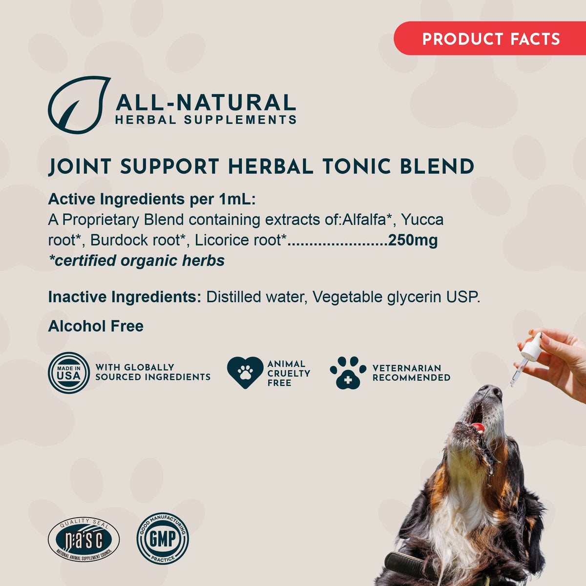 Joint Support Herbal Tonic Blend | Helps Stiffness and Soreness: 1oz