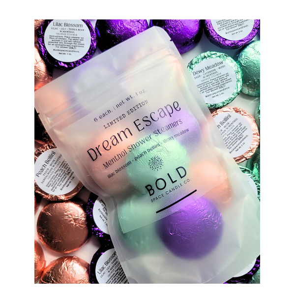 Bold Space Candle Co. Limited Edition! | Dream Escape | Shower Steamers w/ Menthol