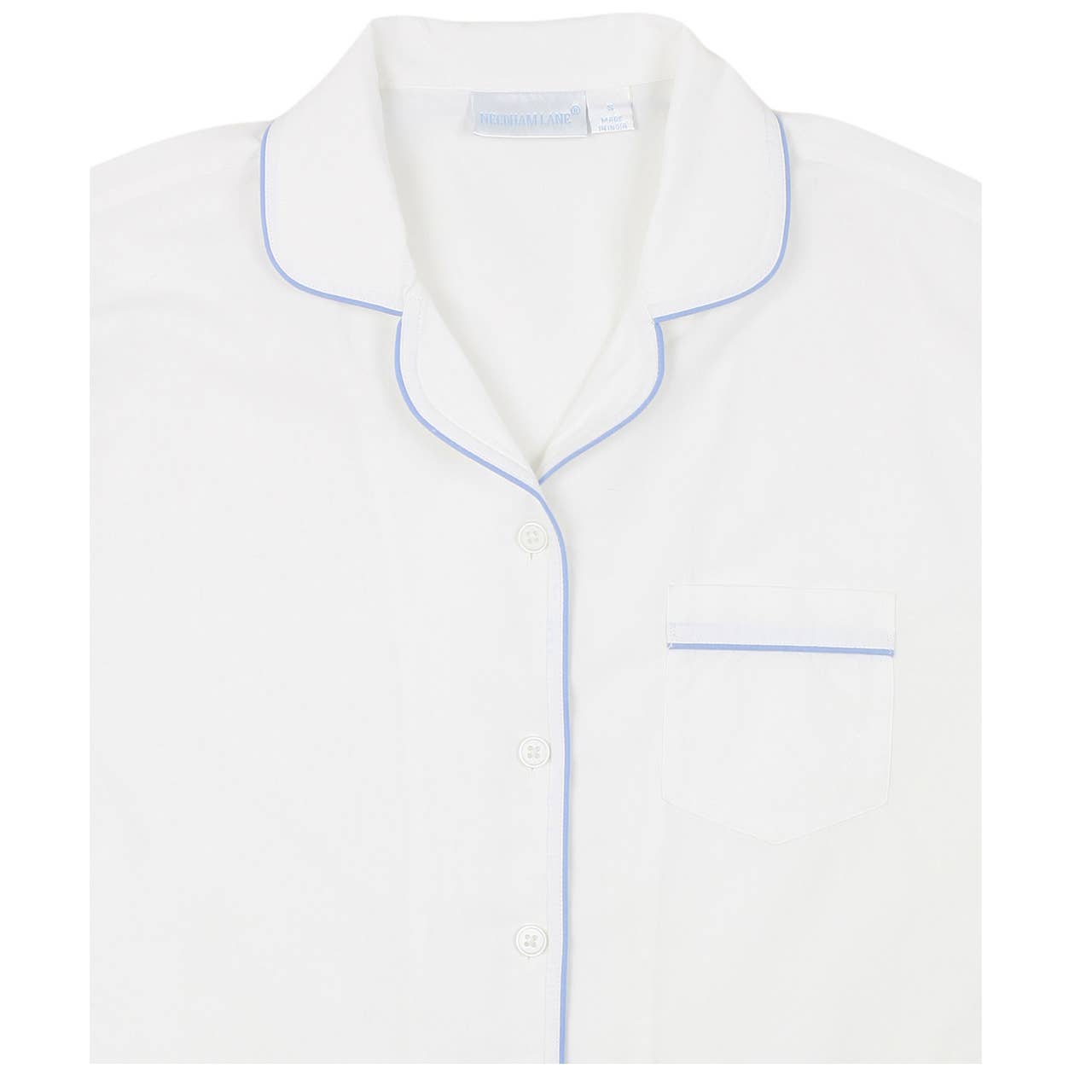 Needham Lane - Logan Periwinkle Short Sleeve Shorty Pajamas