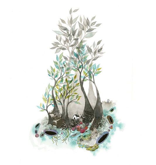 Melissa Moss (Asheville based artist) Taking Comfort - Art Print