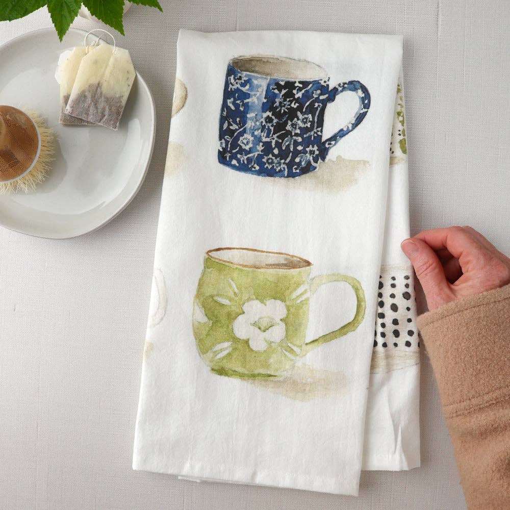 Emily Lex - Tea towel - mugs