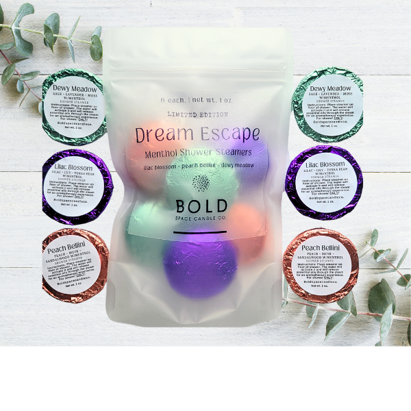 Bold Space Candle Co. Limited Edition! | Dream Escape | Shower Steamers w/ Menthol