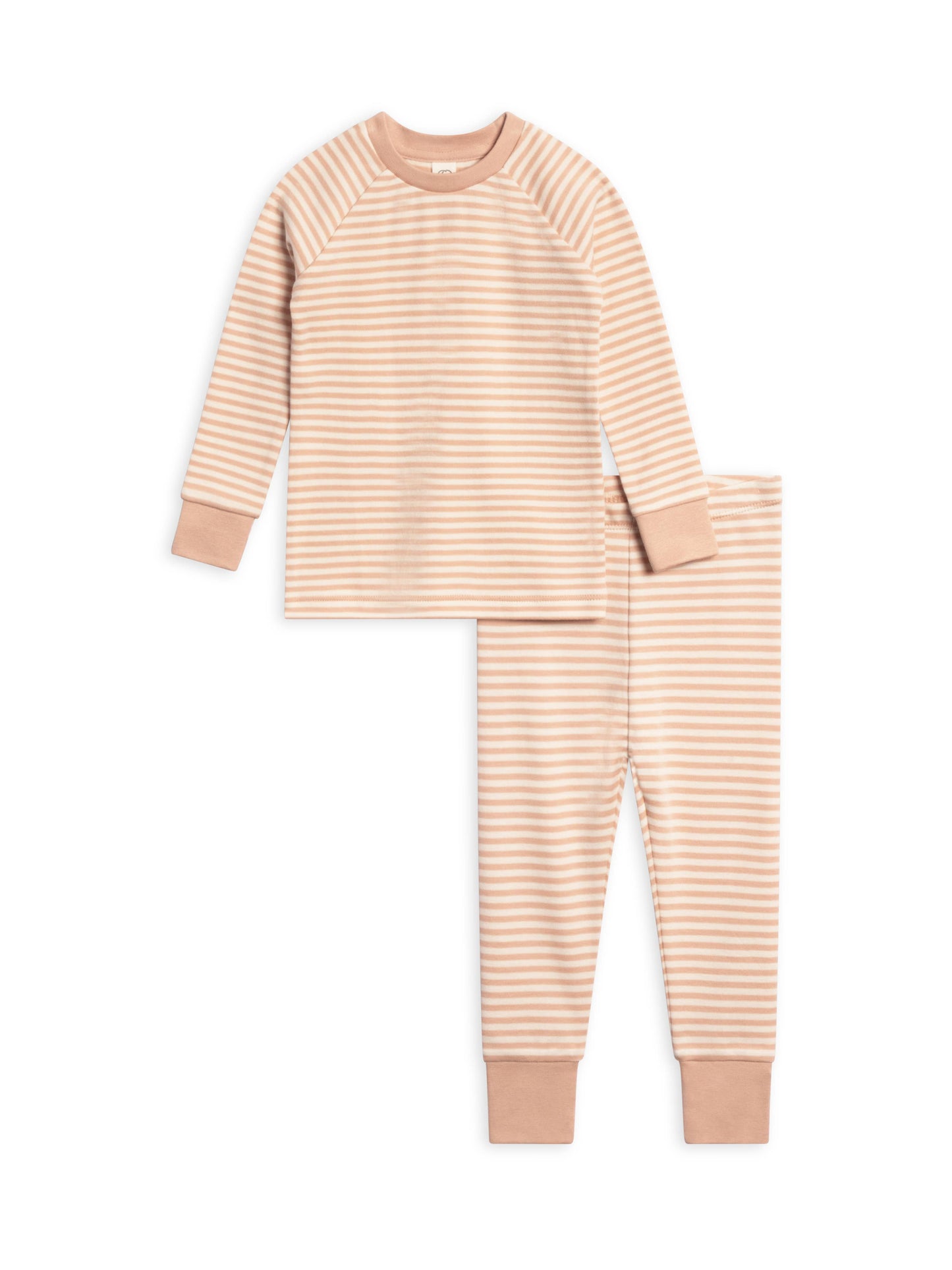 Colored Organics - 2 Piece Long Sleeve Jammie Set - Stripe Collection: Ballet Stripe