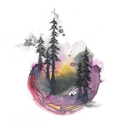 Melissa Moss Art - Asheville based artist - What a day - Greeting Card