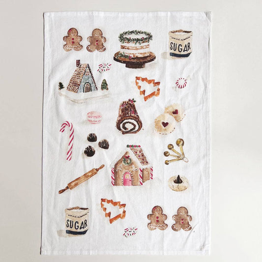 Emily Lex - Christmas sweets tea towel