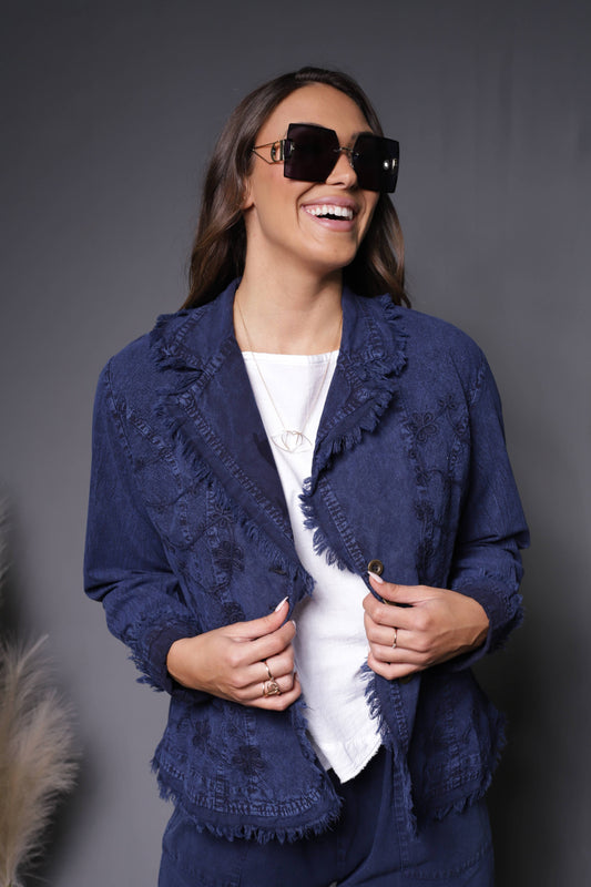 614 Hawaii Jacket: Denim / L