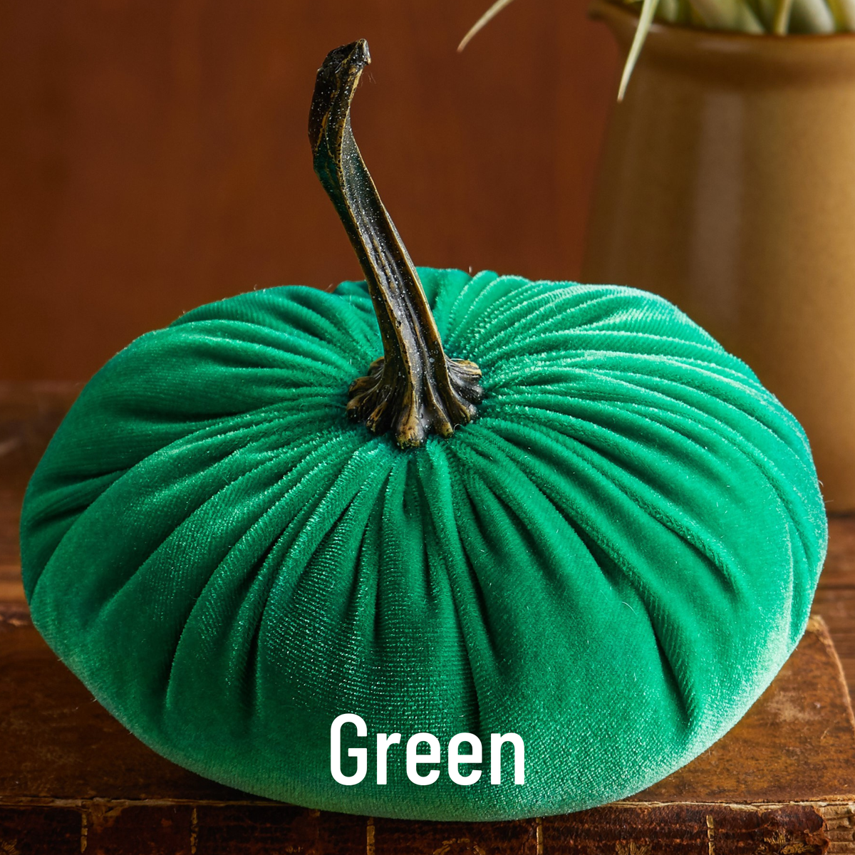 Your Heart's Content - USA Made - Pumpkin Large Velvet, Fall Deco Luxe Burnt Orange