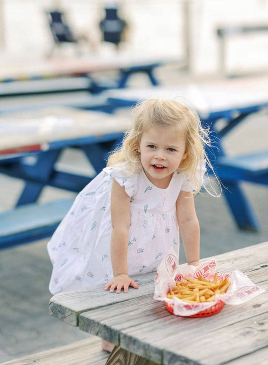 Sonny James - Pearl Dress in Spring Floral: