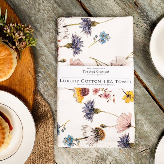Toasted Crumpet England - The Regency Gardens (Pure) Tea Towel