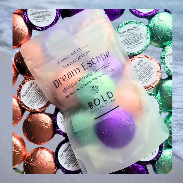 Bold Space Candle Co. Limited Edition! | Dream Escape | Shower Steamers w/ Menthol