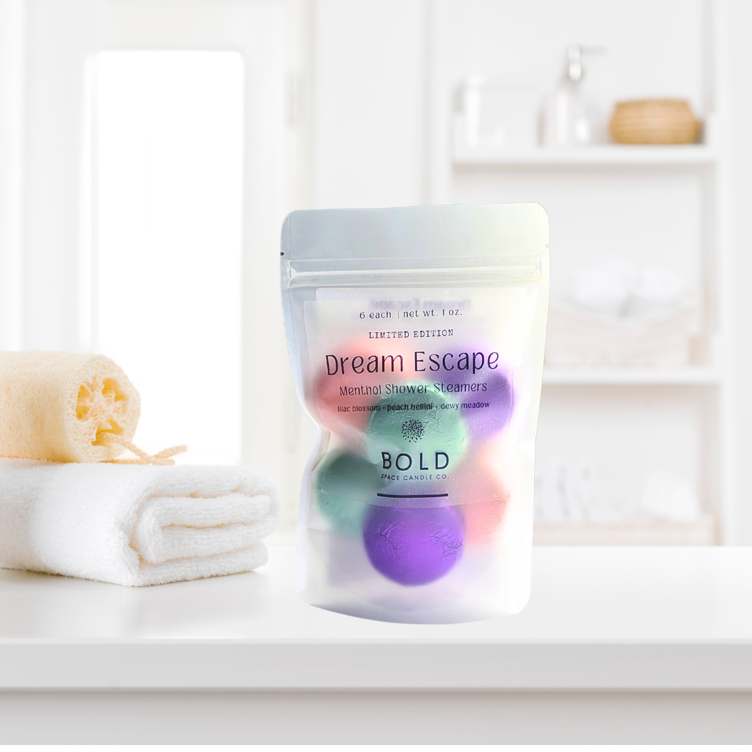 Bold Space Candle Co. Limited Edition! | Dream Escape | Shower Steamers w/ Menthol