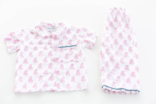 Rehabs Rope - Fair Trade - Paisley Frills Children's Pajama Set - 100% of profits go towards fighting human trafficking