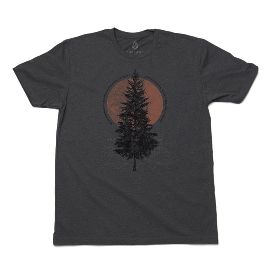 Black Lantern - Map of the Pines - Men's/Unisex T-Shirt: Dark Heather / Small