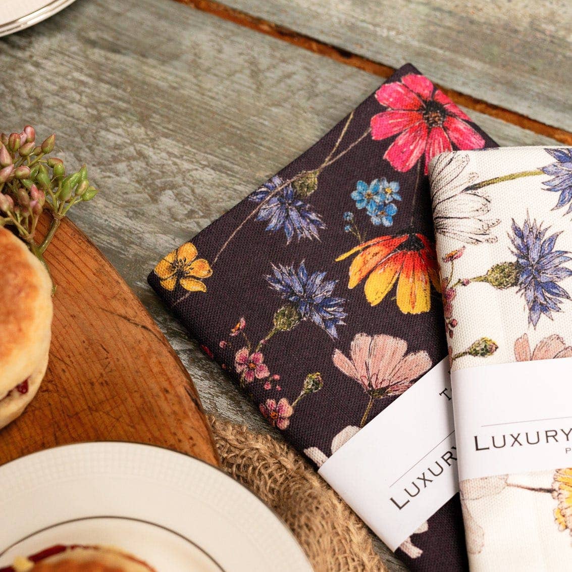 Toasted Crumpet England - The Regency Gardens (Pure) Tea Towel