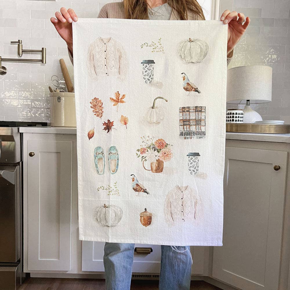 Emily Lex - Autumn tea towel