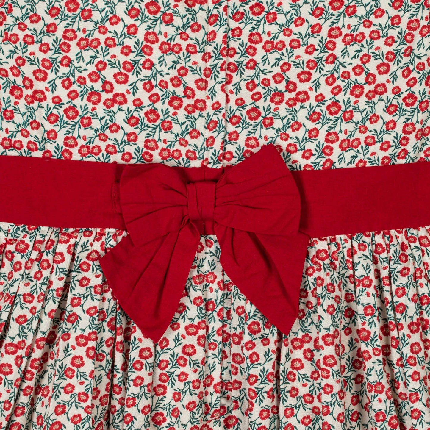 Hope & Henry - Organic Ruffle Collar Sateen Dress: London Floral