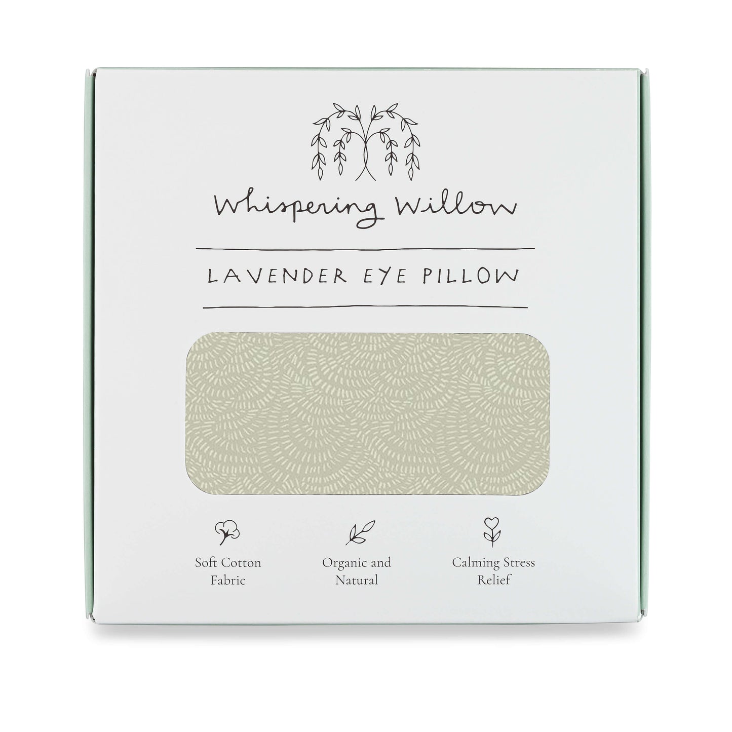 Whispering Willow - Weighted Eye Pillow - Lavender-Filled - Fern - Can be Heated