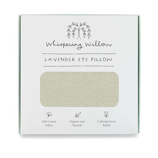 Whispering Willow - Weighted Eye Pillow - Lavender-Filled - Fern - Can be Heated