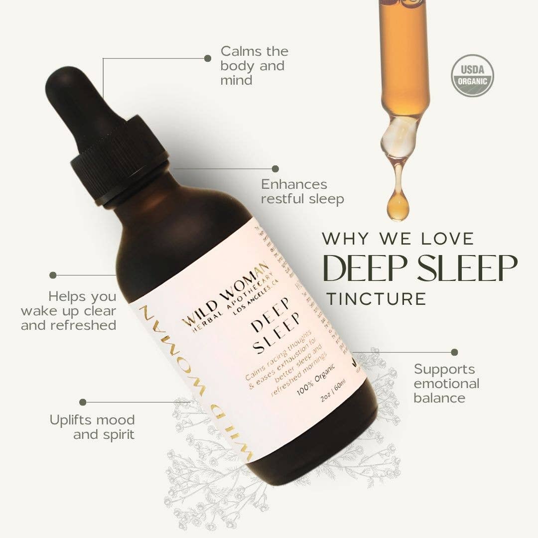 Wild Woman Herbal Apothecary - Deep Sleep | Sleep & Nervous System Support | Tincture