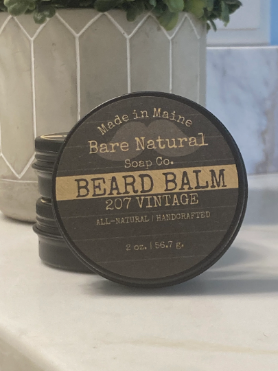 Bare Natural Soap Co. - 207 Vintage Organic Beard Balm | Vegan Men's Skincare