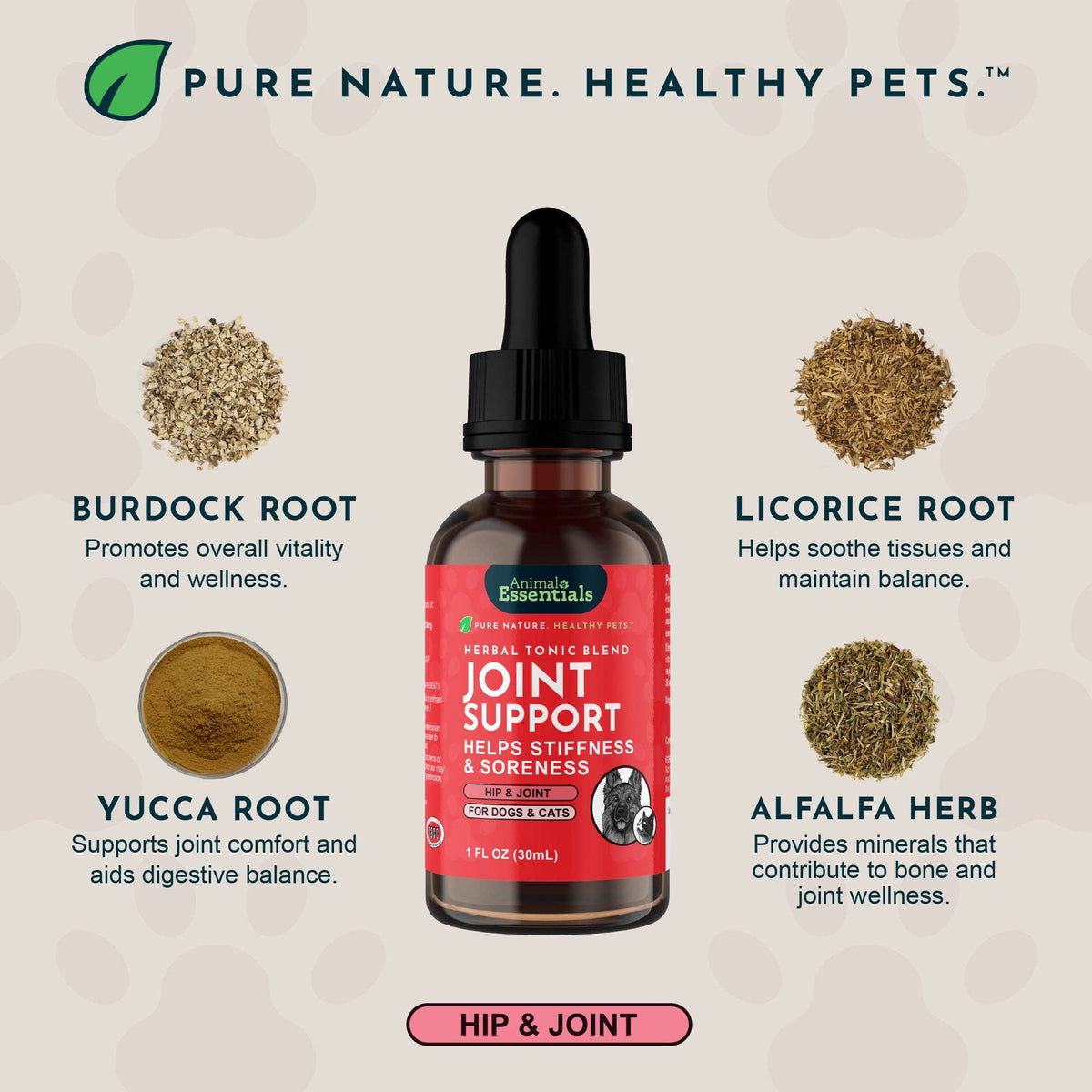 Joint Support Herbal Tonic Blend | Helps Stiffness and Soreness: 1oz