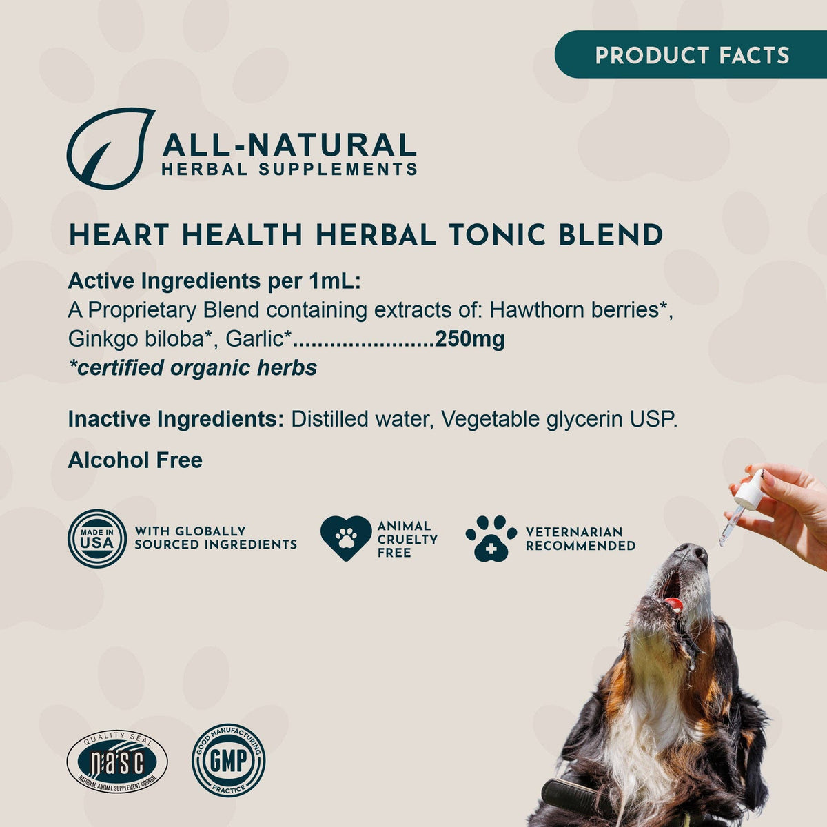 Heart Health Herbal Tonic Blend | Supports Cardiovascular Function: 1oz