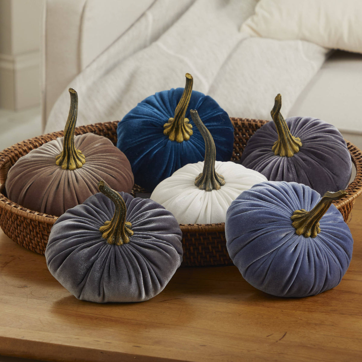 Your Heart's Content - USA Made - Pumpkin Large Velvet, Fall Deco Luxe Burnt Orange