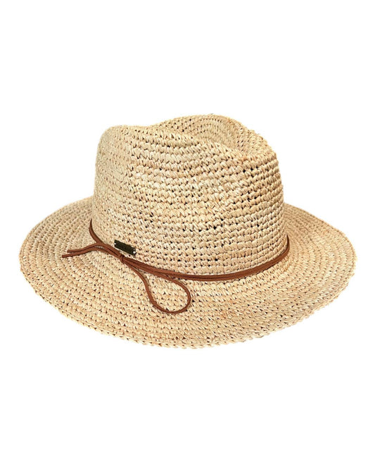 Chloe Alexis - The Nash - Packable Raffia Hat
