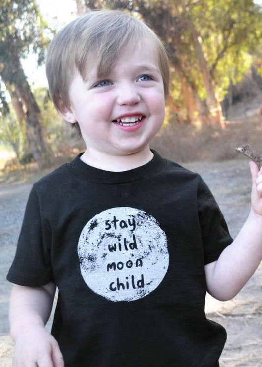Stay Wild Moon Child Kids Organic Cotton T-Shirt - Made in the USA