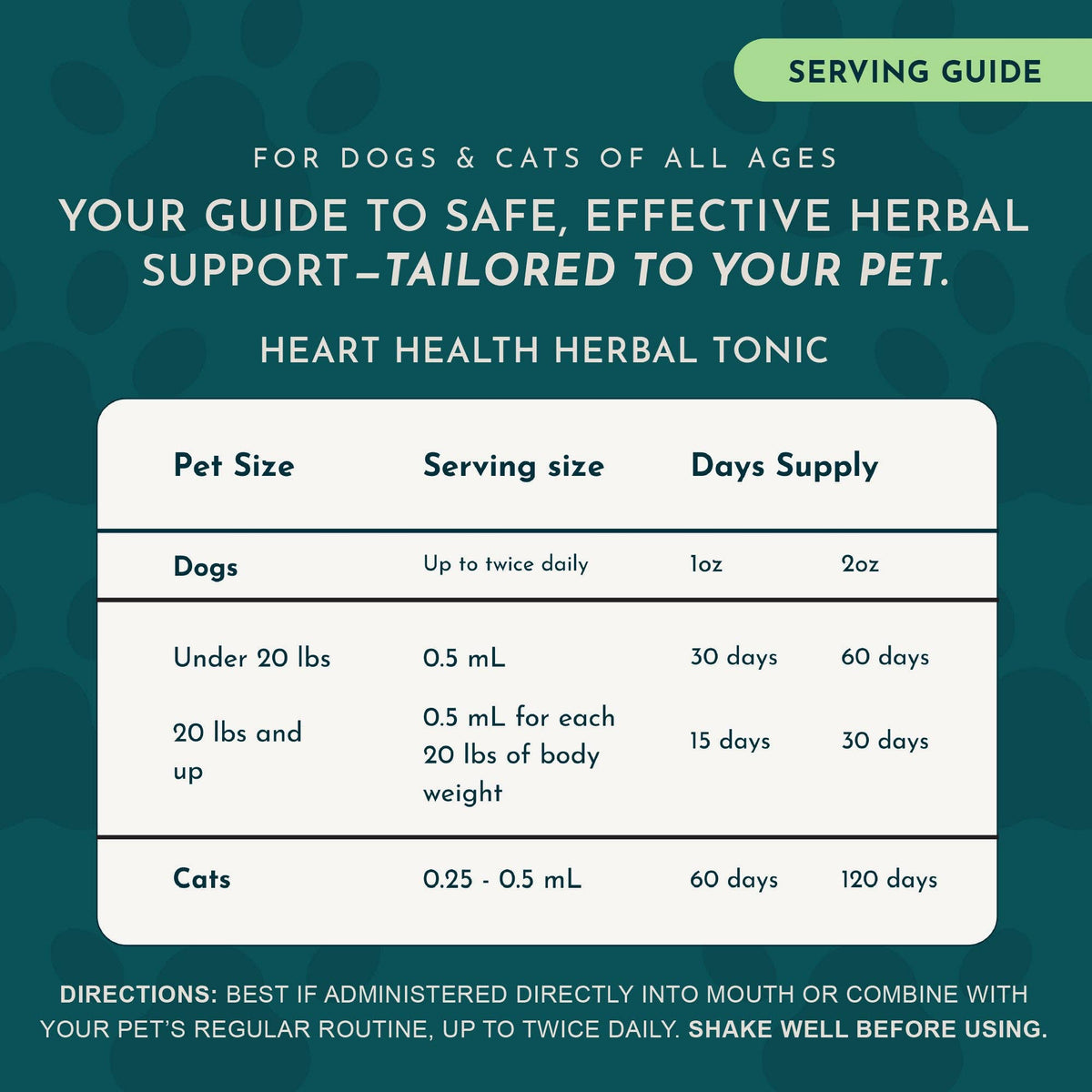 Heart Health Herbal Tonic Blend | Supports Cardiovascular Function: 1oz